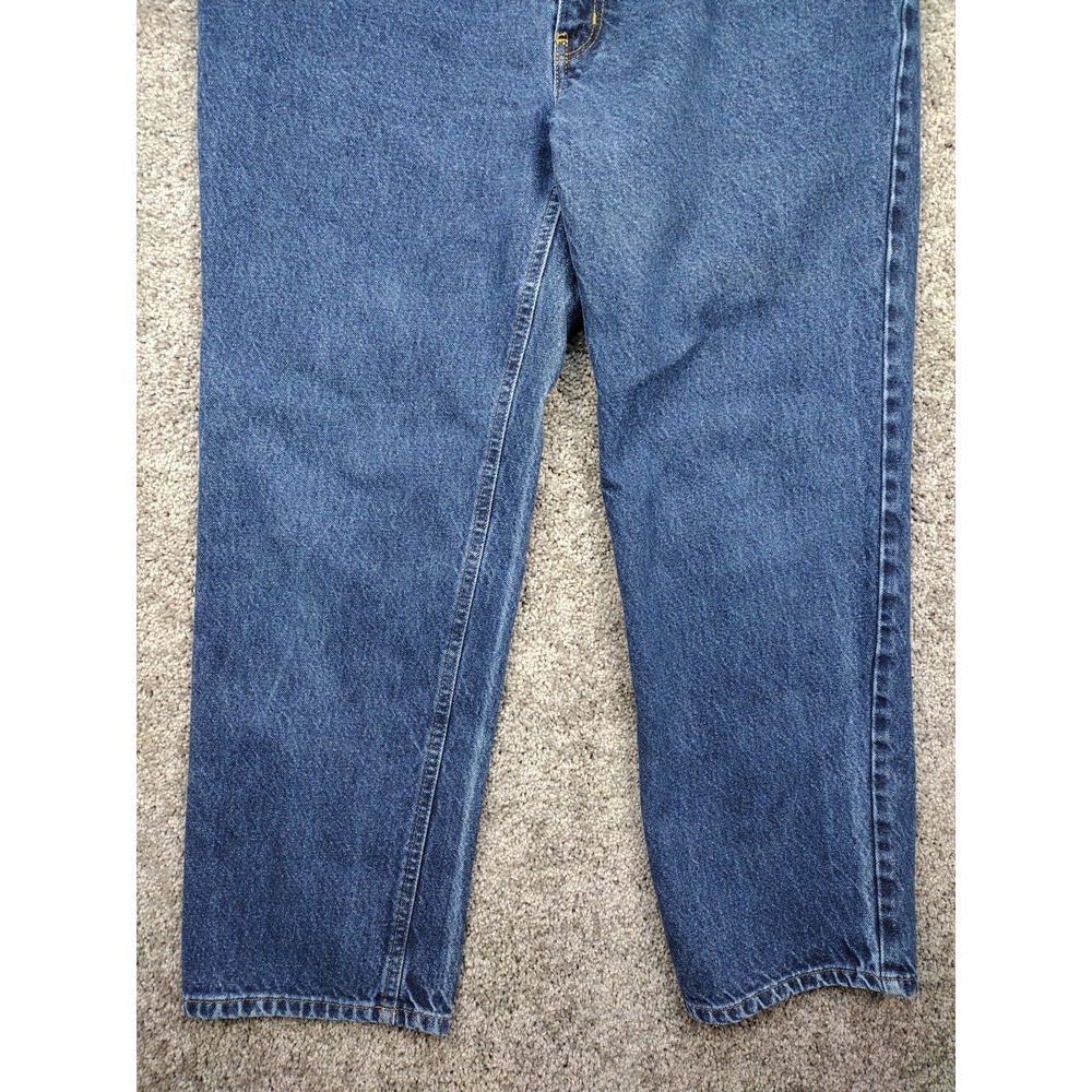 Polo Jean Co Ralph Lauren Women's Blue Denim Jeans Size 14x29 Straight Leg Flag - Picture 3 of 16